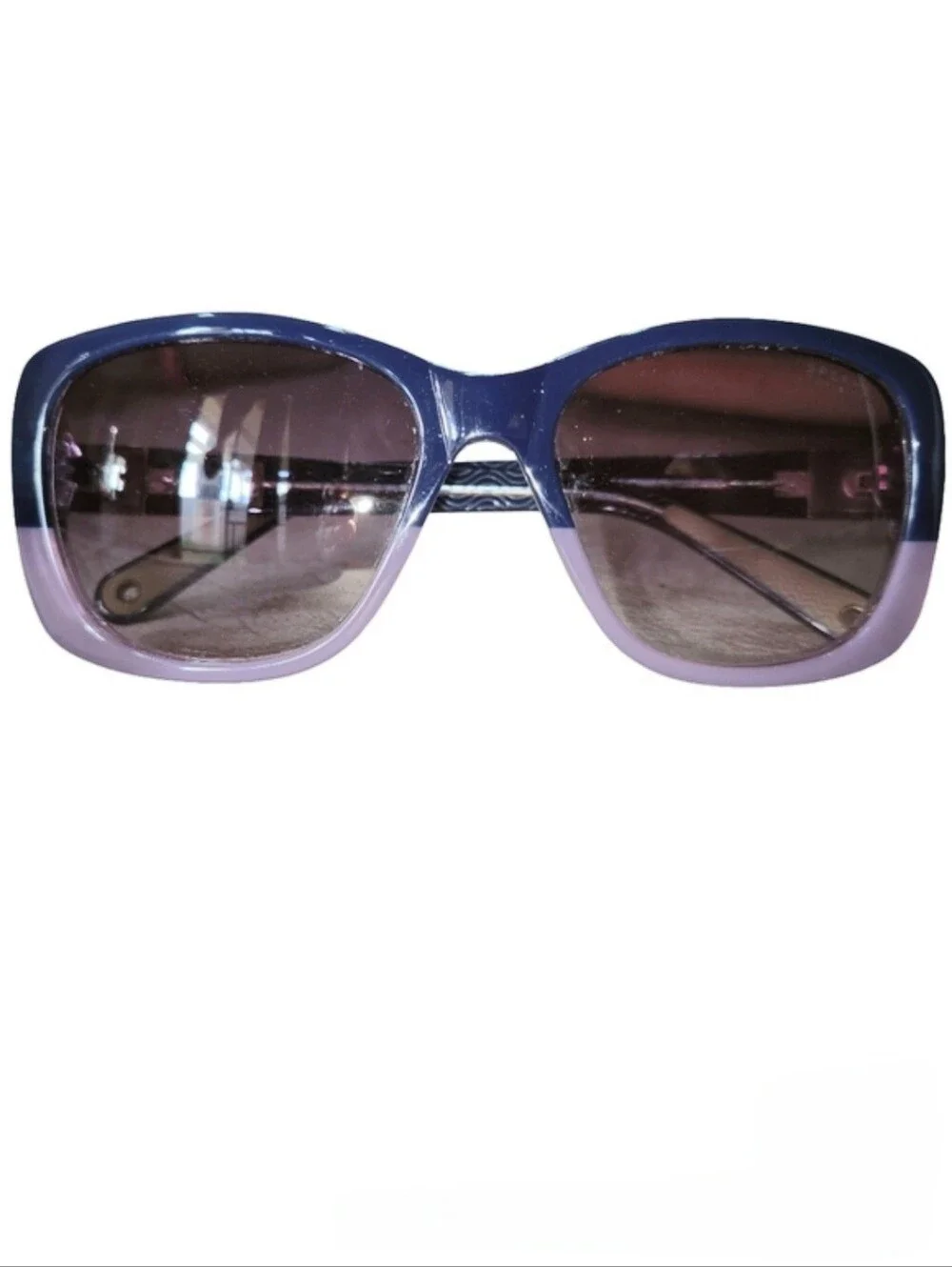 Sperry Topsider Vintage East Hampton Polarized Blue Purple Sunglasses With Case